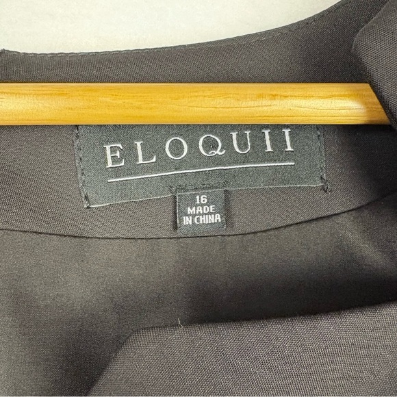 Eloquii Classic Black Short Sleeve Sheath Dress - Picture 5 of 6